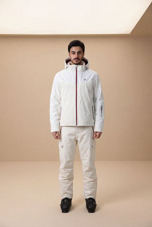 Beige Ski Suit