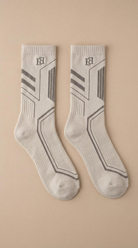 Beige Ski Socks