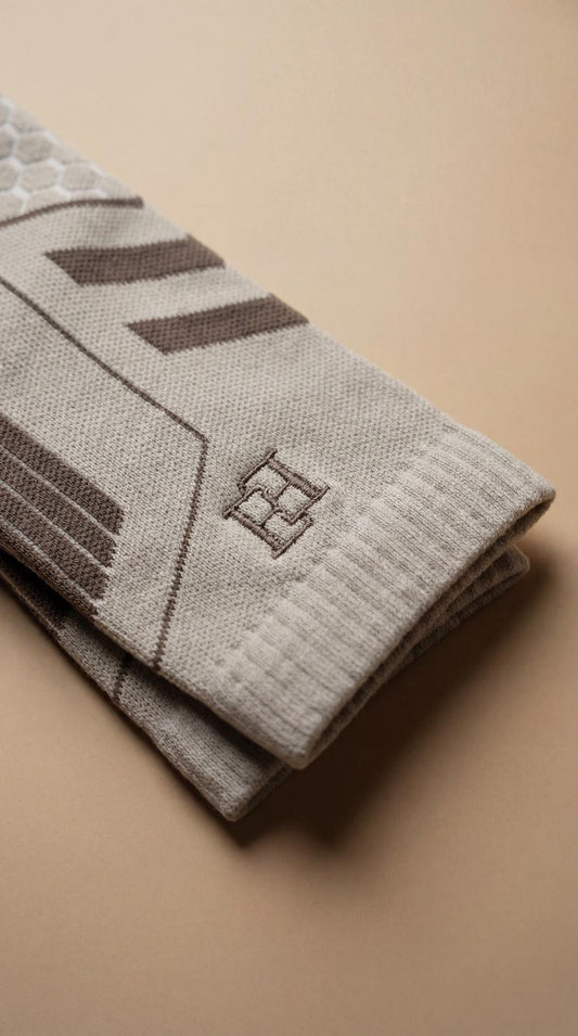 Beige Ski Socks